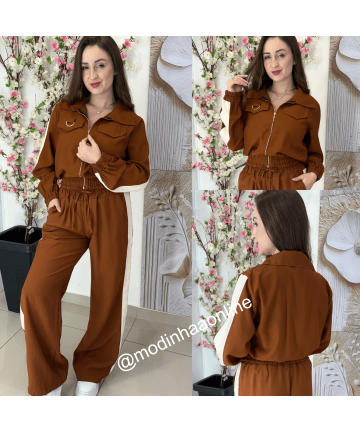 Conjunto Katy Caramelo